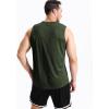 imageNELEUS Mens Dry Fit Workout Running Muscle Tank Top5042 GreyOlive GreenBlue