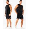 imageNELEUS Mens Dry Fit Workout Running Muscle Tank Top5160 BlackGreyBlue