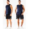 imageNELEUS Mens Dry Fit Workout Running Muscle Tank Top5160 RedNavy BlueOlive Green