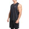 imageNELEUS Mens Dry Fit Workout Running Muscle Tank Top54 BlackDark GreyWhite 3 Pack