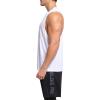 imageNELEUS Mens Dry Fit Workout Running Muscle Tank Top54 BlackDark GreyWhite 3 Pack