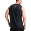 imageNELEUS Mens Dry Fit Workout Running Muscle Tank TopVneck BlackBlackBlack  3 Pack