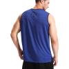 imageNELEUS Mens Dry Fit Workout Running Muscle Tank TopVneck BlackGreyBlue  3 Pack