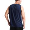 imageNELEUS Mens Dry Fit Workout Running Muscle Tank TopVneck BlackGreyNavy Blue  3 Pack