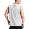 imageNELEUS Mens Dry Fit Workout Running Muscle Tank TopVneck WhiteBlueGrey  3 Pack