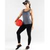 imageNELEUS Womens 3 Pack Compression Tank Top Support Yoga Bra with Cups Athletic Running Shirts8087 BlackGreyRose Red