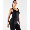 imageNELEUS Womens 3 Pack Compression Tank Top Support Yoga Bra with Cups Athletic Running Shirts8199 BlackGreyRed