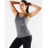imageNELEUS Womens 3 Pack Compression Tank Top Support Yoga Bra with Cups Athletic Running Shirts8199 BlackGreyWhite