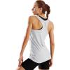 imageNELEUS Womens Racerback Yoga Workout Tank Top06 WhiteBlueGrey 3 Pack