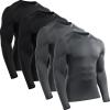 5009# Crew Neck:black black gery grey