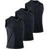 V-neck: Black/Black/Black  3 Pack