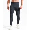 imageNELEUS Mens Dry Fit Compression Pants Workout Running Leggings6107 BlackLight Green 2 Pack