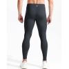 imageNELEUS Mens Dry Fit Compression Pants Workout Running Leggings6107 BlackLight Green 2 Pack