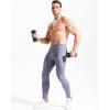 imageNELEUS Mens Dry Fit Compression Pants Workout Running Leggings6107 BlackPurple 2 Pack
