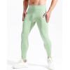imageNELEUS Mens Dry Fit Compression Pants Workout Running Leggings6107 PinkLight Green 2 Pack