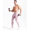 imageNELEUS Mens Dry Fit Compression Pants Workout Running Leggings6107 PinkLight Green 2 Pack