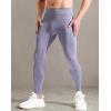 imageNELEUS Mens Dry Fit Compression Pants Workout Running Leggings6107 PurpleLight Blue 2 Pack