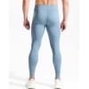 imageNELEUS Mens Dry Fit Compression Pants Workout Running Leggings6107 PurpleLight Blue 2 Pack