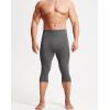 imageNELEUS Mens Dry Fit Compression Pants Workout Running Leggings6120 BlackGreyLight Blue 3 Pack