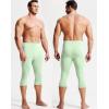 imageNELEUS Mens Dry Fit Compression Pants Workout Running Leggings6120 BlackGreyLight Green 3 Pack