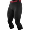 imageNELEUS Mens Dry Fit Compression Pants Workout Running LeggingsCapris BlackGreyWhite 3 Pack