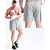 imageNELEUS Mens 7 inch Running Shorts Athletic Gym Workout Shorts with Pockets6112 BlackLight GreyOrange