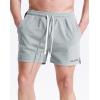imageNELEUS Mens 7 inch Running Shorts Athletic Gym Workout Shorts with Pockets6112 BlackLight GreyWhite