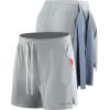 imageNELEUS Mens 7 inch Running Shorts Athletic Gym Workout Shorts with Pockets6112 BlackLight GreyWhite