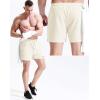 imageNELEUS Mens 7 inch Running Shorts Athletic Gym Workout Shorts with Pockets6112 BlackLight GreyWhite