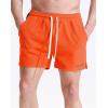 imageNELEUS Mens 7 inch Running Shorts Athletic Gym Workout Shorts with Pockets6112 BlackOrangeLight Green