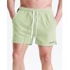 imageNELEUS Mens 7 inch Running Shorts Athletic Gym Workout Shorts with Pockets6112 BlackOrangeLight Green
