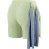 imageNELEUS Mens 7 inch Running Shorts Athletic Gym Workout Shorts with Pockets6112 BlackOrangeLight Green