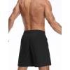 imageNELEUS Mens 7 inch Running Shorts Athletic Gym Workout Shorts with PocketsQ6001 2 Pack blackBlue
