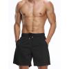 imageNELEUS Mens 7 inch Running Shorts Athletic Gym Workout Shorts with PocketsQ6001 BlackGreyRed 3 Pack