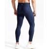 imageNELEUS Mens Compression Baselayer Running Tights Gym Leggings with Pockets6108 BlackGreyDark Navy 3 Pack