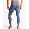imageNELEUS Mens Compression Baselayer Running Tights Gym Leggings with Pockets6124 3 Pack blackGreyGrayish Blue