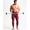 imageNELEUS Mens Compression Baselayer Running Tights Gym Leggings with Pockets6124 BlackGreyRed