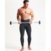 imageNELEUS Mens Compression Baselayer Running Tights Gym Leggings with Pockets6124 BlackLight Blue 2 Pack