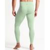 imageNELEUS Mens Compression Baselayer Running Tights Gym Leggings with Pockets6124 BlackLight Green 2 Pack