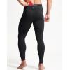 imageNELEUS Mens Compression Baselayer Running Tights Gym Leggings with Pockets6125 BlackGrey 2 Pack