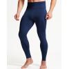 imageNELEUS Mens Compression Baselayer Running Tights Gym Leggings with Pockets6125 BlackNavy Blue 2 Pack