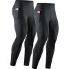 imageNELEUS Mens Compression Baselayer Running Tights Gym Leggings with Pockets6108 BlackBlack 2 Pack