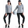 imageNELEUS Womens Athletic Workout Shirts Long Sleeve Running Yoga Tops8024 BlackGreyGrayish Blue 3 Pack