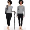 imageNELEUS Womens Athletic Workout Shirts Long Sleeve Running Yoga Tops8502 BlackGreyNavy Blue 3 Pack