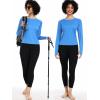 imageNELEUS Womens Athletic Workout Shirts Long Sleeve Running Yoga Tops8502 BlackNavy BlueBlue 3 Pack