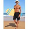 imageNELEUS 2 in 1 Men 9quot Dry Fit Athletic Bermuda Workout Shorts for Basketball Beach Casual6155 BlackNavy BlueGreen 3 Pack