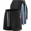 imageNELEUS Mens 7 inch Running Shorts Athletic Gym Workout Shorts with Pockets3d Honeycomb Fabric BlackBlackBlack
