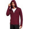 imageNELEUS Mens Workout Fishing Shirts UPF 50 Light Jacket Full Zip Sun Protection Long Sleeve Hoodie for Men Hiking5620 Pack of 1 Red