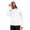 imageNELEUS Mens Workout Fishing Shirts UPF 50 Light Jacket Full Zip Sun Protection Long Sleeve Hoodie for Men Hiking5620 Pack of 1 White
