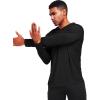 imageNELEUS Mens Workout Long Sleeve Running Shirts Mesh Fishing Hiking TShirtsHoodedHooded BlackGreyRed 3 Pack